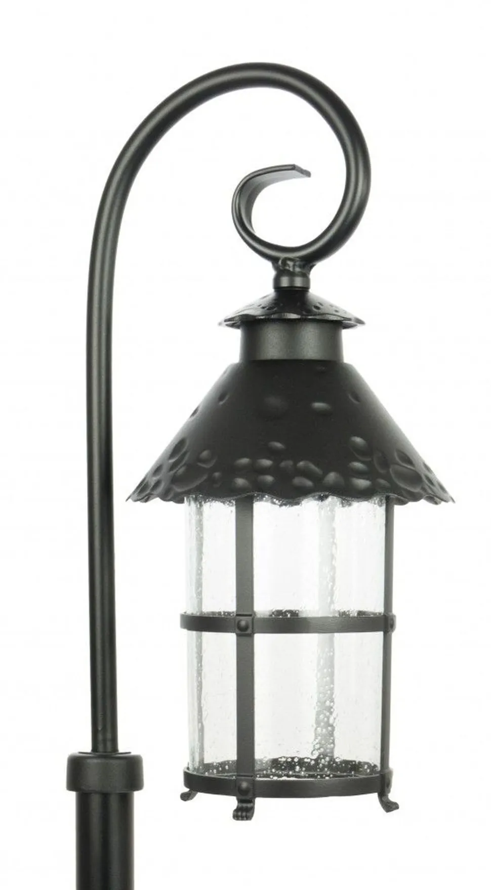 Außenlampe Schwarz 166 cm Glas Metall Rustikal elegant