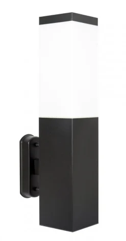 Außenlampe Schwarz Edelstahl IP44 wetterfest E27