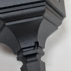 Außenlampe Schwarz IP44 E27 Glas Aluminium Rustikal