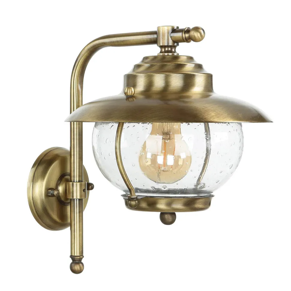 Außenlampe Terrasse aus Messing in Antik PYRGOS