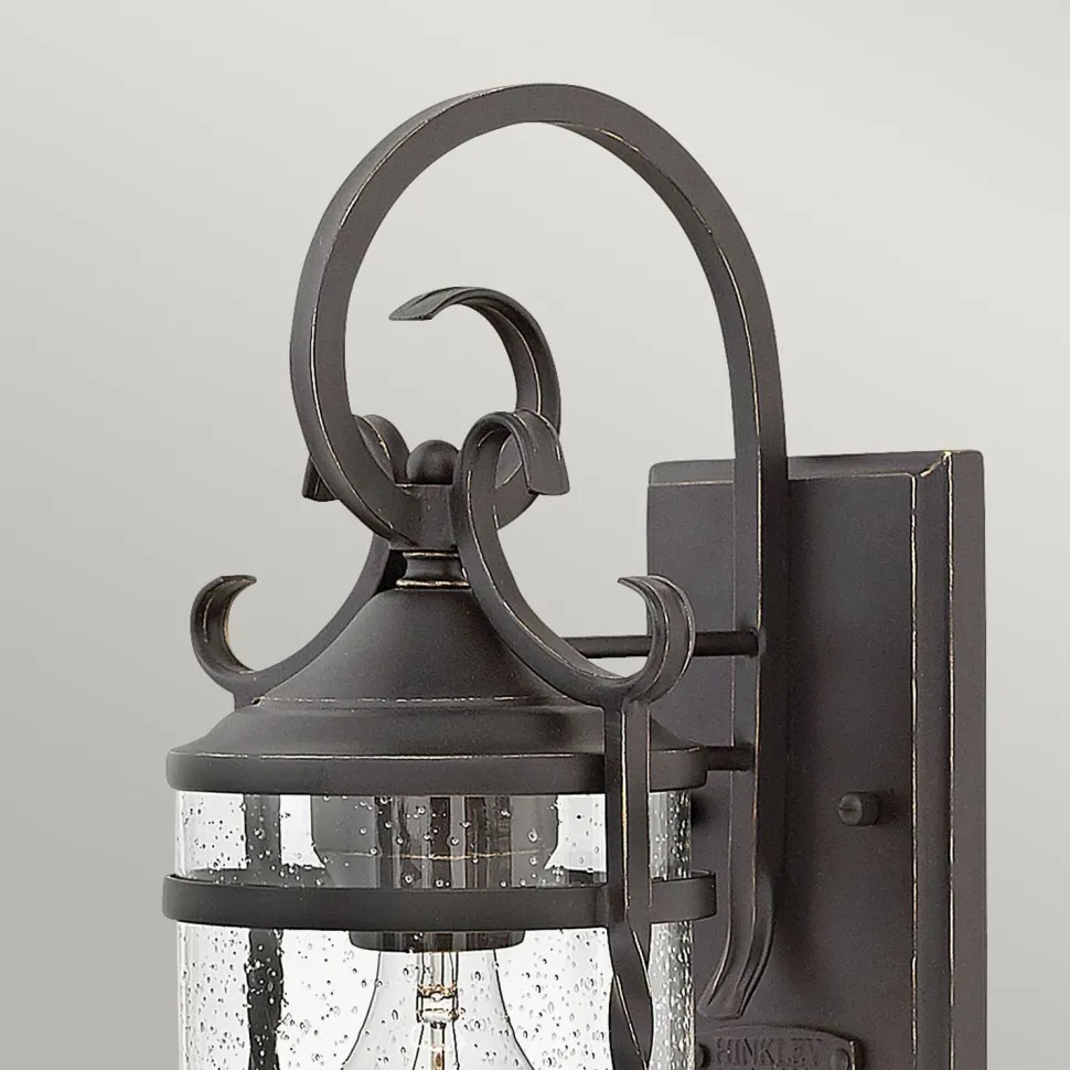 Außenlampe Vintage Aluminium Glas E27 IP44 33 cm hoch