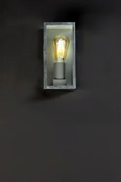 Außenlampe Vintage Aluminium in Zink B:11,5 cm IP44 E27