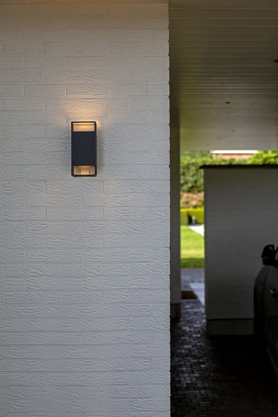 Außenlampe Wand Aluminium Up Down H: 23,5 cm IP54 GU10