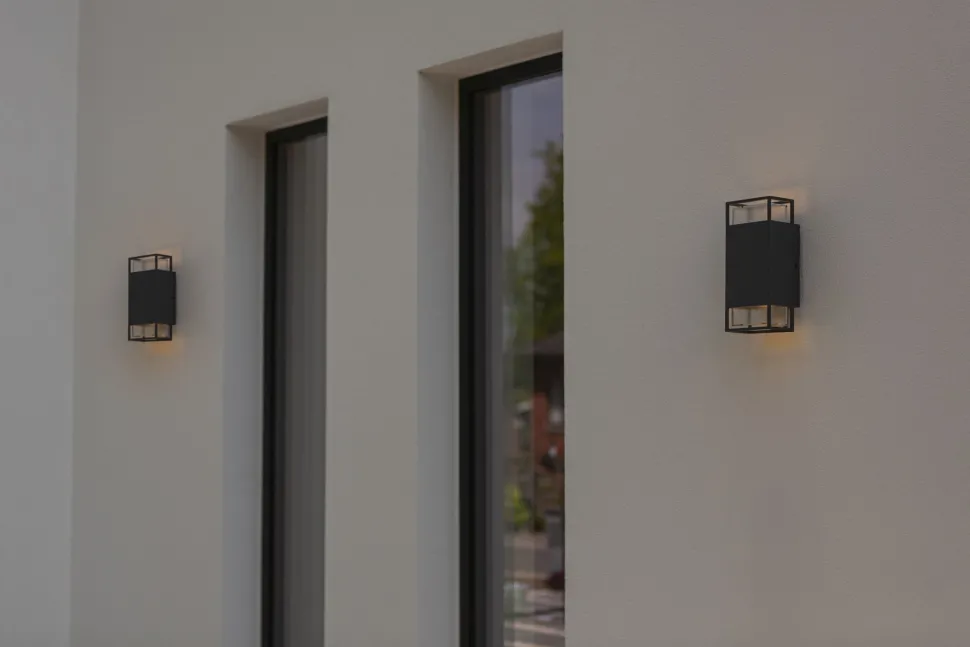 Außenlampe Wand Aluminium Up Down H: 23,5 cm IP54 GU10