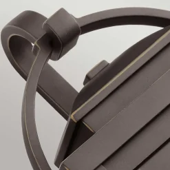 Außenlampe Wand Aluminium Glas IP44 H: 27,9 cm Vintage