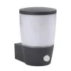 Außenlampe Wand Bewegungssensor IP44 E27 Anthrazit Weiß