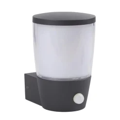 Außenlampe Wand Bewegungssensor IP44 E27 Anthrazit Weiß