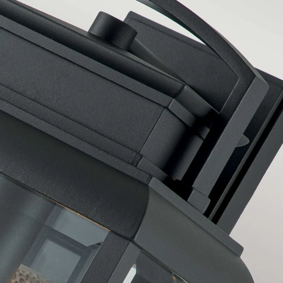 Außenlampe Wand E27 IP44 45,7 cm hoch Glas Aluminium