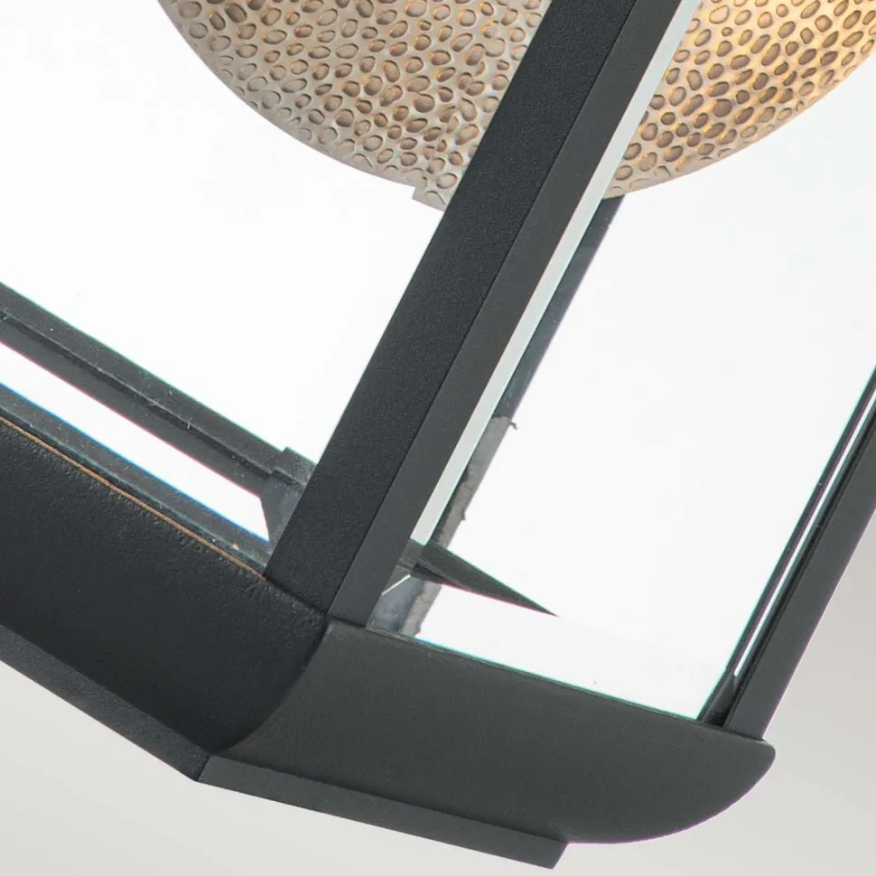 Außenlampe Wand E27 IP44 45,7 cm hoch Glas Aluminium