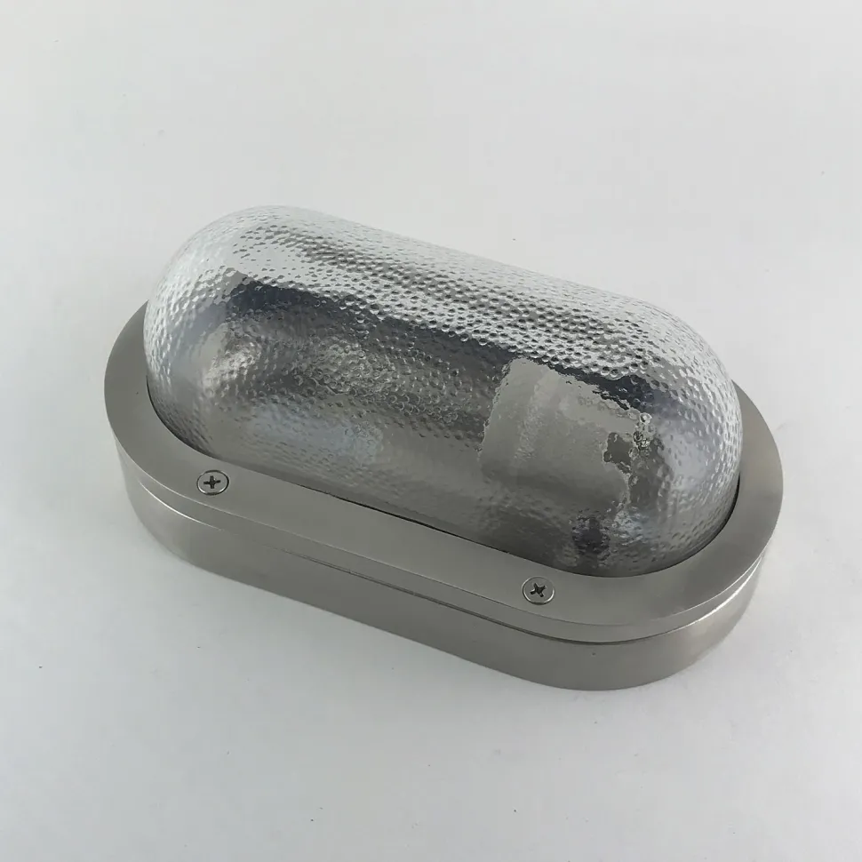 Außenlampe Wand Glas Messing massiv E27 IP64 Maritim