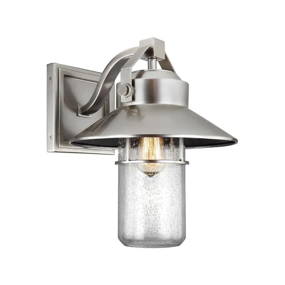 Außenlampe Wand IP44 E27 Glas Maritim Terrasse Haus