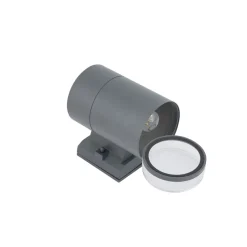 Außenlampe Wand IP44 E27 Graphit Downlight Eingang