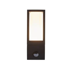 Außenlampe Wand IP44 GU10 Schwarz Weiß Bewegungsmelder
