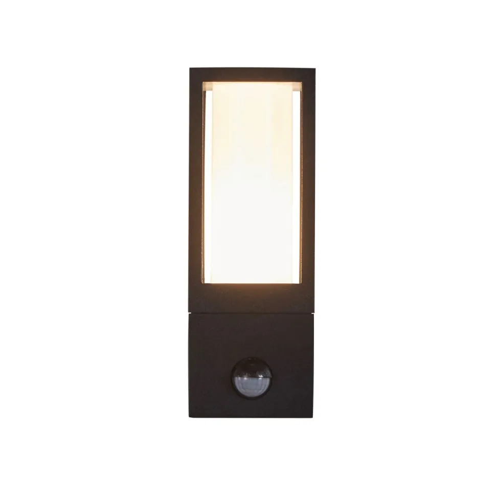 Außenlampe Wand IP44 GU10 Schwarz Weiß Bewegungsmelder