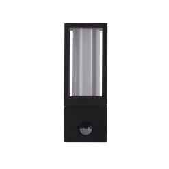 Außenlampe Wand IP44 GU10 Schwarz Weiß Bewegungsmelder