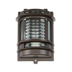 Außenlampe Wand IP64 Messing Glas E27 H: 22 cm GRACIA