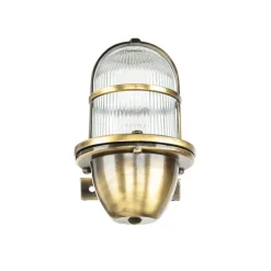 Außenlampe Wand Mesisng Glas massiv rostfrei