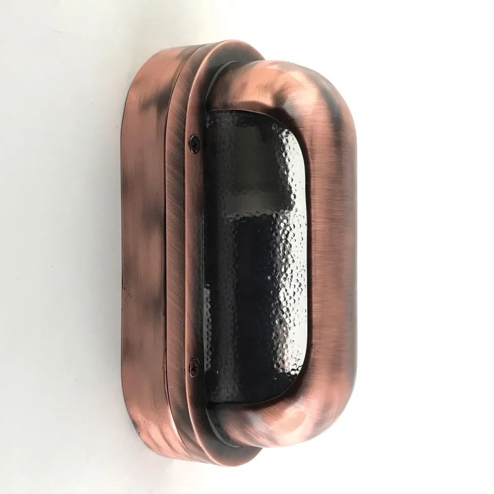 Außenlampe Wand Messing Glas H: 23 cm IP64 E27 Maritim