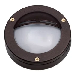 Außenlampe Wand Messing Glas G9 IP64 D: 14 cm rund