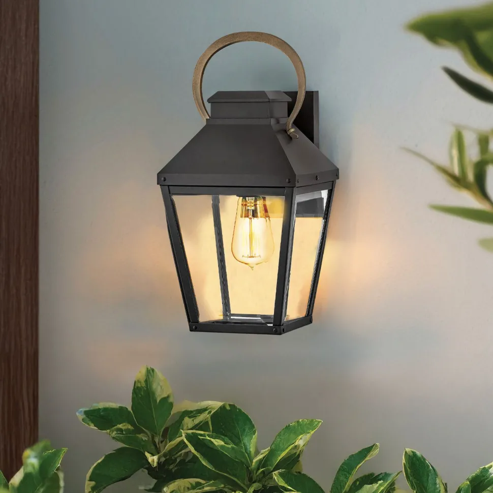 Außenlampe Wand Rustikal Vintage H: 42,8 cm IP44 E27