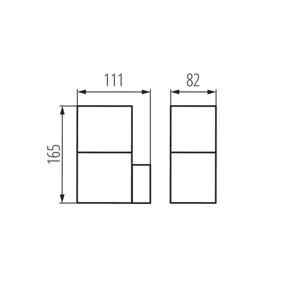 Außenleuchte Anthrazit Weiß IP44 E27 blendarm Haus