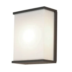 Außenleuchte Anthrazit Weiß eckig IP44 Bauhaus Stil