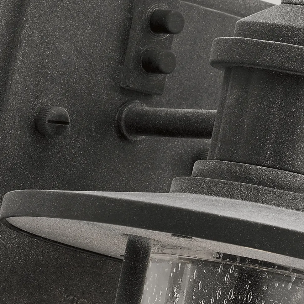 Außenleuchte Antik Aluminium Glas IP44 Rustikal E27