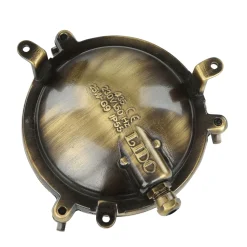 Außenleuchte Bullauge G9 Ø 14 cm Messing Glas