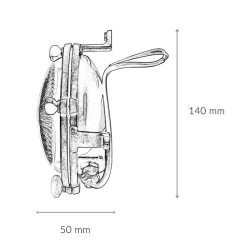 Außenleuchte Bullauge G9 Ø 14 cm Messing Glas
