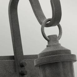 Außenleuchte IP44 Aluminium Regenglas Rustikal E27