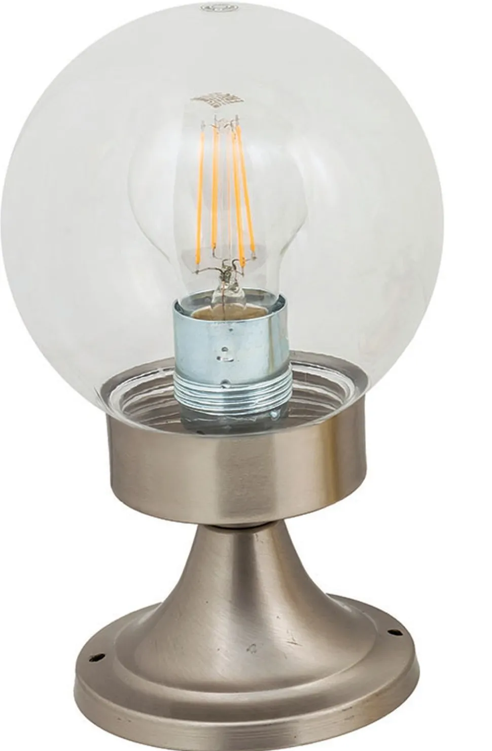 Außenleuchte Kugel Schirm massives Messing H:25cm