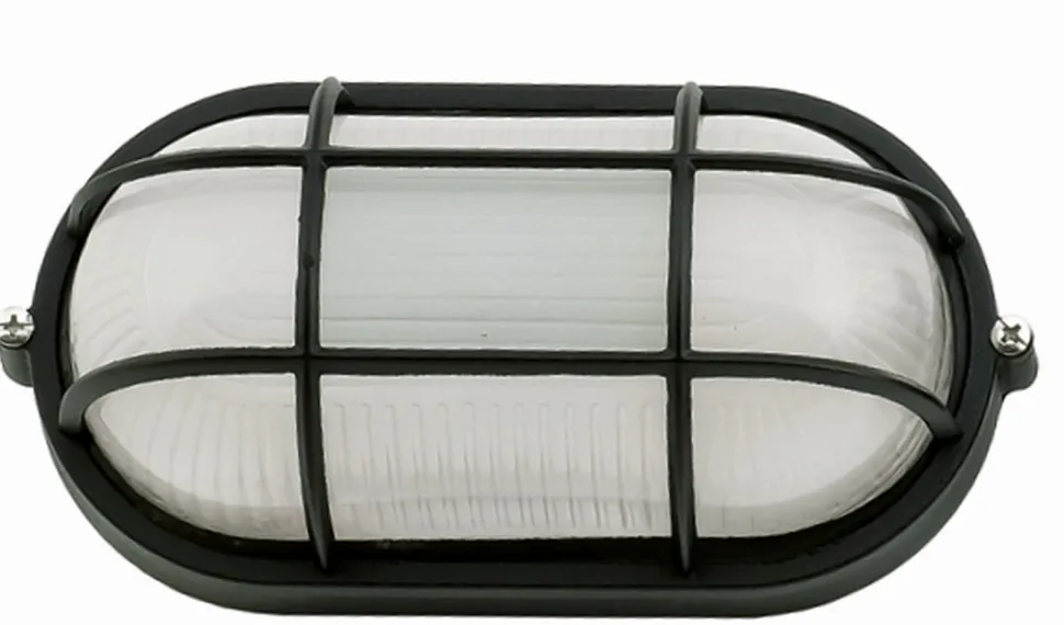 Außenleuchte Maritim B:22cm IP44 Bullauge Schwarz E27