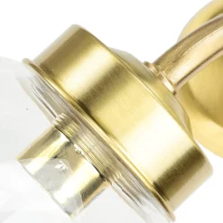 Außenleuchte Messing Kugelschirm E27 Wand Haus Garten