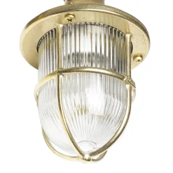 Außenleuchte Messing Rostfrei Glasschirm SANTORIN