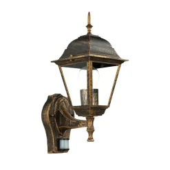 Außenleuchte mit Bewegungsmelder Schwarz Kupfer TIROL