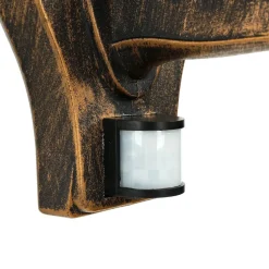 Außenleuchte mit Bewegungsmelder Schwarz Kupfer TIROL