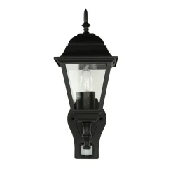 Außenleuchte mit Bewegungsmelder IP44 schwarz TIROL