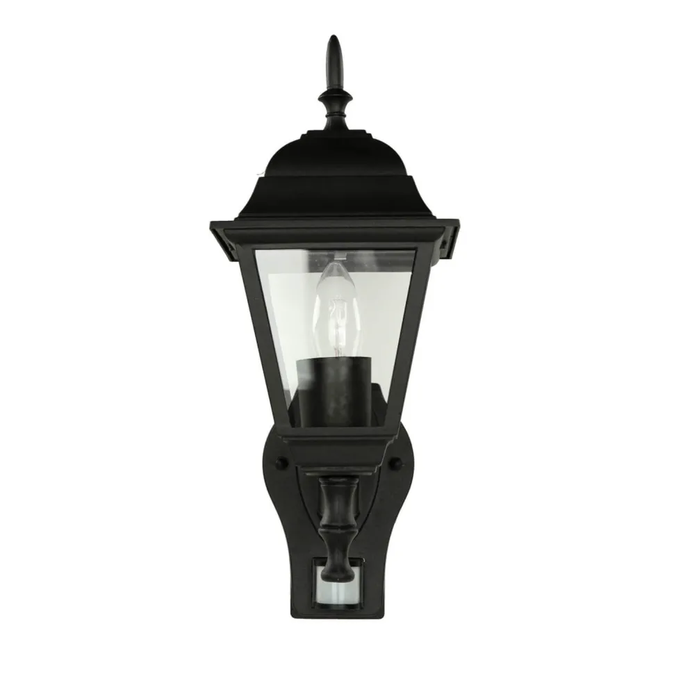 Außenleuchte mit Bewegungsmelder IP44 schwarz TIROL