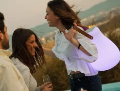 Außenleuchte mit Bluetooth Lautsprecher RGBW Akku tragbar