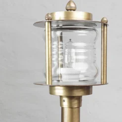 Außenleuchte Stehlampe Echt-Messing Antik MYKO