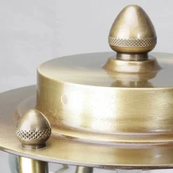 Außenleuchte Stehlampe Echt-Messing Antik MYKO