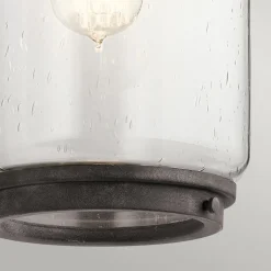 Außenleuchte Wand 43,7 cm hoch IP44 E27 Alu Glas Vintage