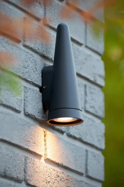 Außenleuchte Wand Aluminium Anthrazit IP54 GU10 Haustür