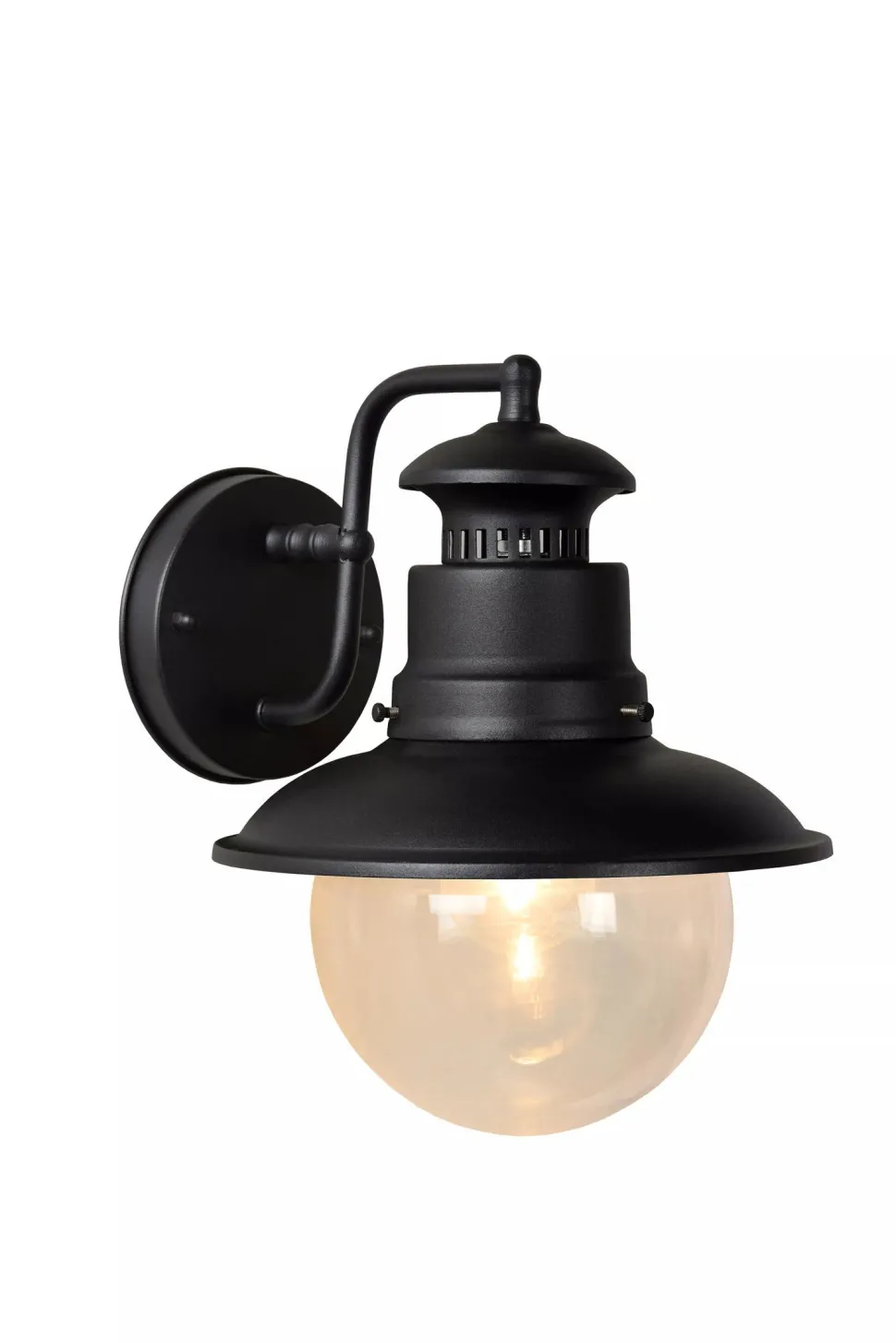 Außenleuchte Wand Aluminium Schwarz IP44 E27 Haus