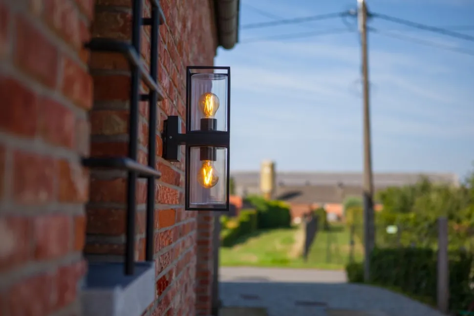 Außenleuchte Wand Anthrazit IP44 eckig Modern ELLAYINA