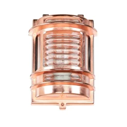 Außenleuchte Wand E27 IP64 Messing Glas in Kupfer