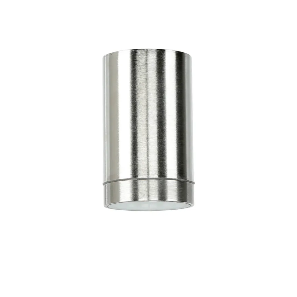 Außenleuchte Wand Echt-Messing H: 10 cm Downlight