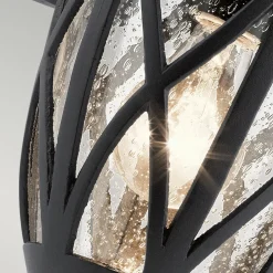 Außenleuchte Wand Hof Terrasse IP44 Schwarz E27 Rustikal