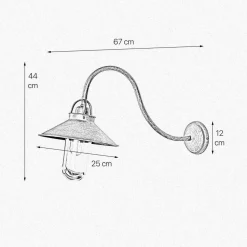 Außenleuchte Wand IP44 E27 in Bronze Antik matt Echt-Messing
