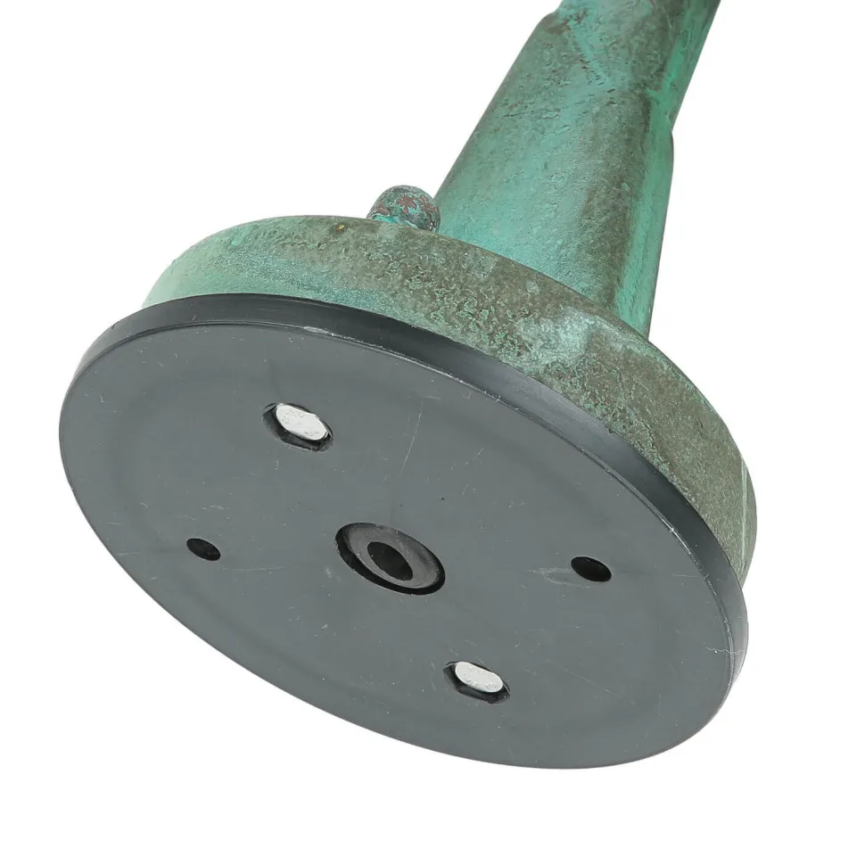 Außenleuchte Wand IP64 Grün antik Glas Echt-Messing E27